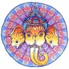 Ganesha Yuvarlak Duvar Ortusu C44d