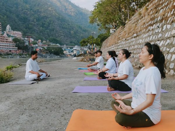 Meditation Class At Ganga Ghat.jpg